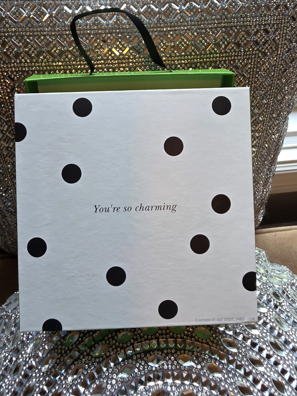 kate spade NWT Limited Edition Wine Charm Set - Green, Red, Black & Gold 6PC - Picture 2 of 4